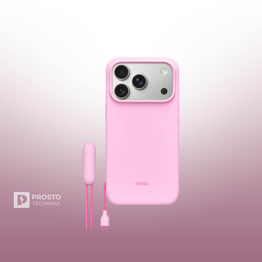 Чехол Beats iPhone 17 Pro Max Kickstand Case with MagSafe and Camera Control - Pebble Pink